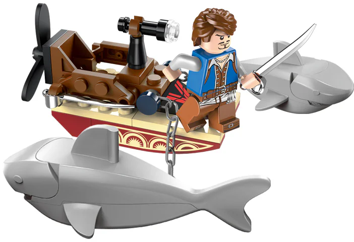 Legendary pirates: Shark Task Force 启蒙 QMAN/ENLIGHTEN/Keeppley 1302 image 2