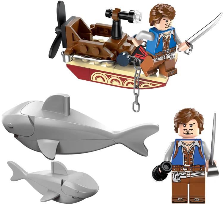 Legendary pirates: Shark Task Force 启蒙 QMAN/ENLIGHTEN/Keeppley 1302 image 3