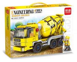 Urban construction: concrete mixer