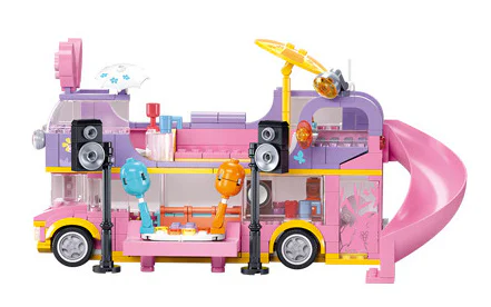 Pink Dream: Rabbit Bus Camp Party 小鲁班 Sluban M38-B1165 image 1