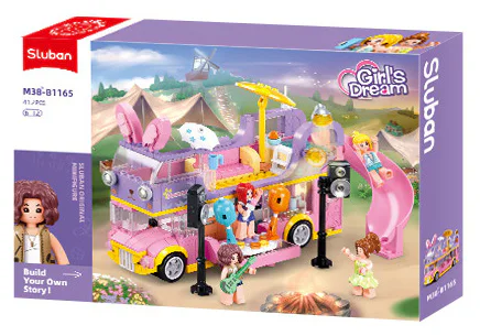 Pink Dream: Rabbit Bus Camp Party 小鲁班 Sluban M38-B1165 image 2