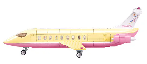 The pink dream: Starting a vacation, a holiday plane 小鲁班 Sluban M38-B1166 image 3