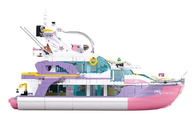 The pink dream: the yacht party, the prom yacht 小鲁班 Sluban M38-B1167 image 3