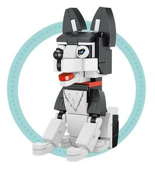 12, Kirky, Beagle, Weenie, Chinese Sanddog, Husky, Chenari, Sphinx Cat, Siamese Cat, Orange Cat, Orchid Cat, Short Blue Cat, Short Tiger Cat 方橙积木 Forange FC8283 image 6