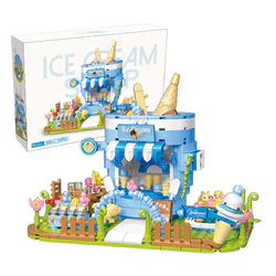 City street view: Ice cream house