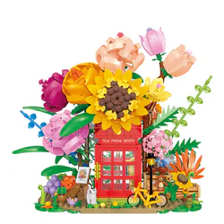 A flower phone booth