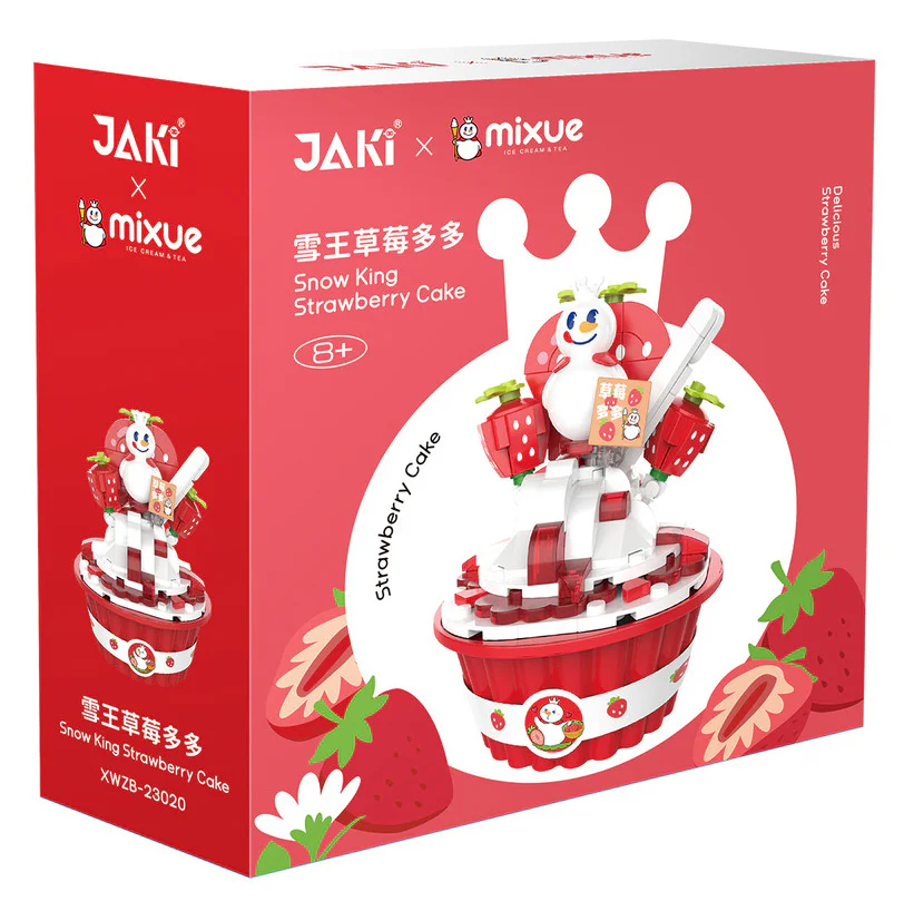 Mice Ice City: There's lots of strawberries 佳奇积木 JAKI XWZB-23020 image 1