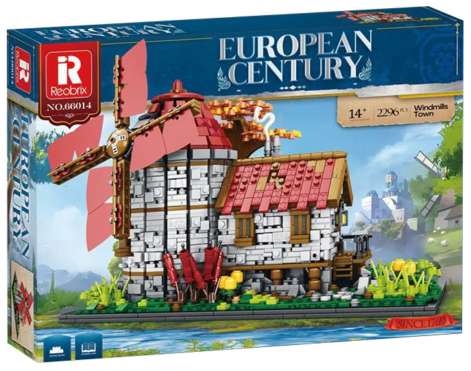 Medieval town: Windmill mill 臻砖科技 Reobrix 66014 image 1
