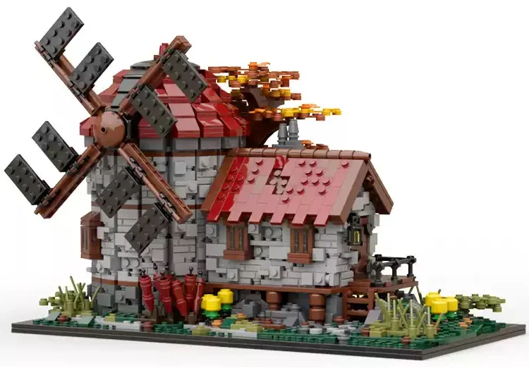 Medieval town: Windmill mill 臻砖科技 Reobrix 66014 image 2