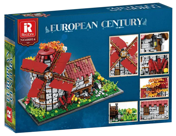 Medieval town: Windmill mill 臻砖科技 Reobrix 66014 image 3