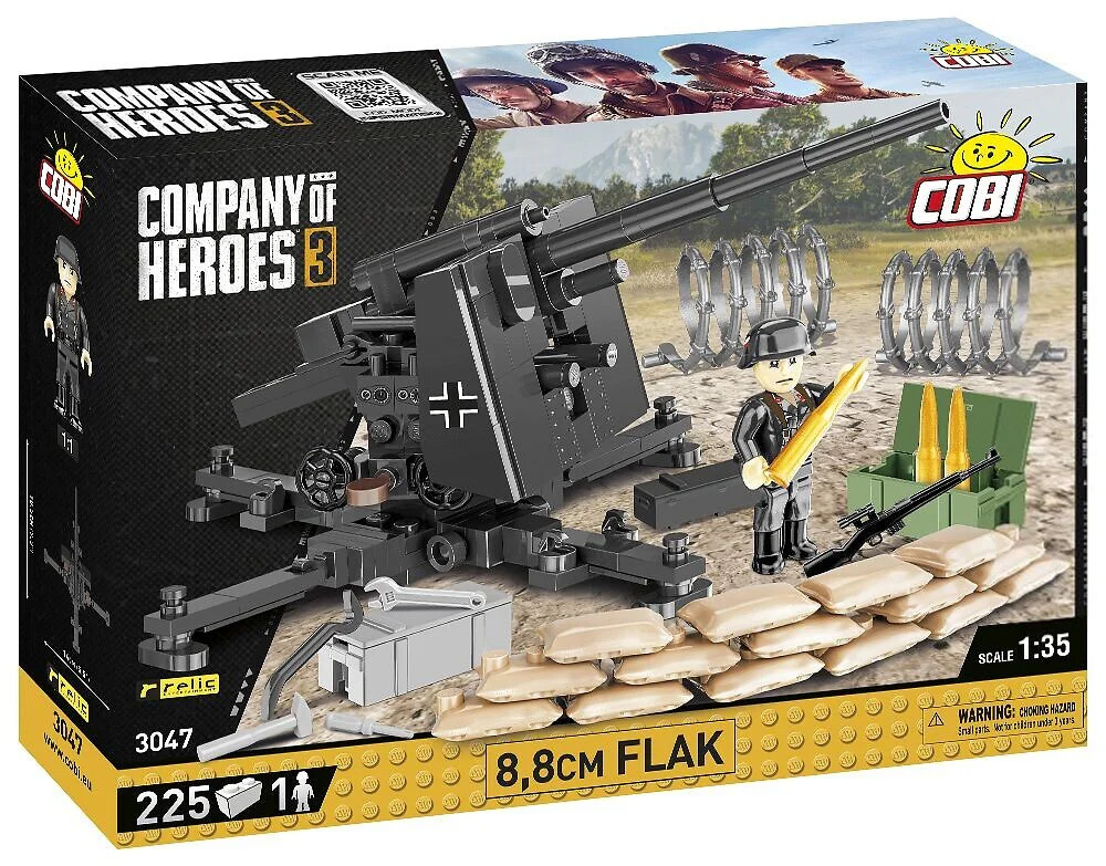 HEROES COMPANY 3: 88 MM FLAK COBI 3047 image 1
