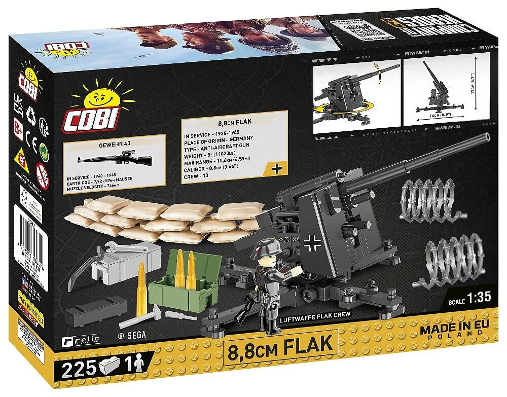 HEROES COMPANY 3: 88 MM FLAK COBI 3047 image 2