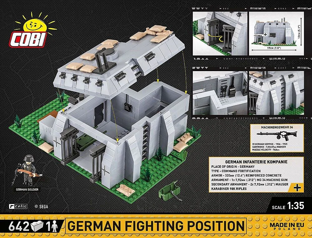 Heroes Company 3: German positions COBI 3043 image 3