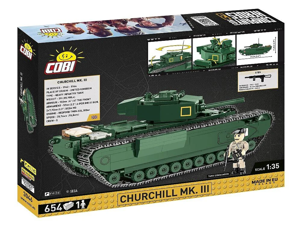 Heroes Company 3: Churchill Mk.III Infantry Tank COBI 3046 image 4