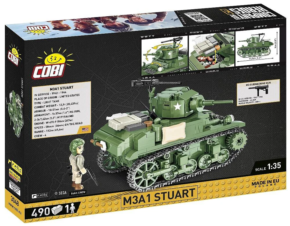 HEROES COMPANY 3:M3A1 STUART COBI 3048 image 2