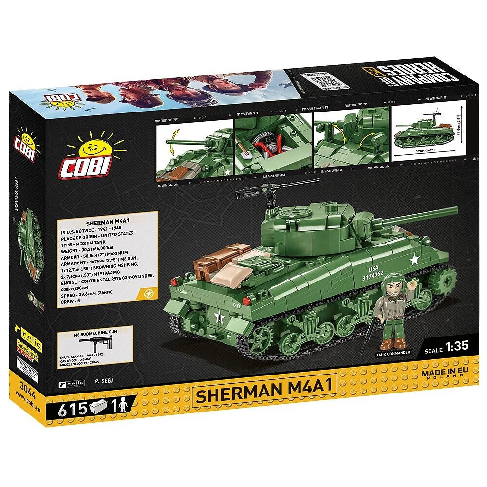 HEROES COMPANY 3: SHERMAN M4A1 COBI 3044 image 3