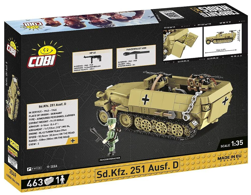 heroes company 3:sd.kfz.251 COBI 3049 image 2