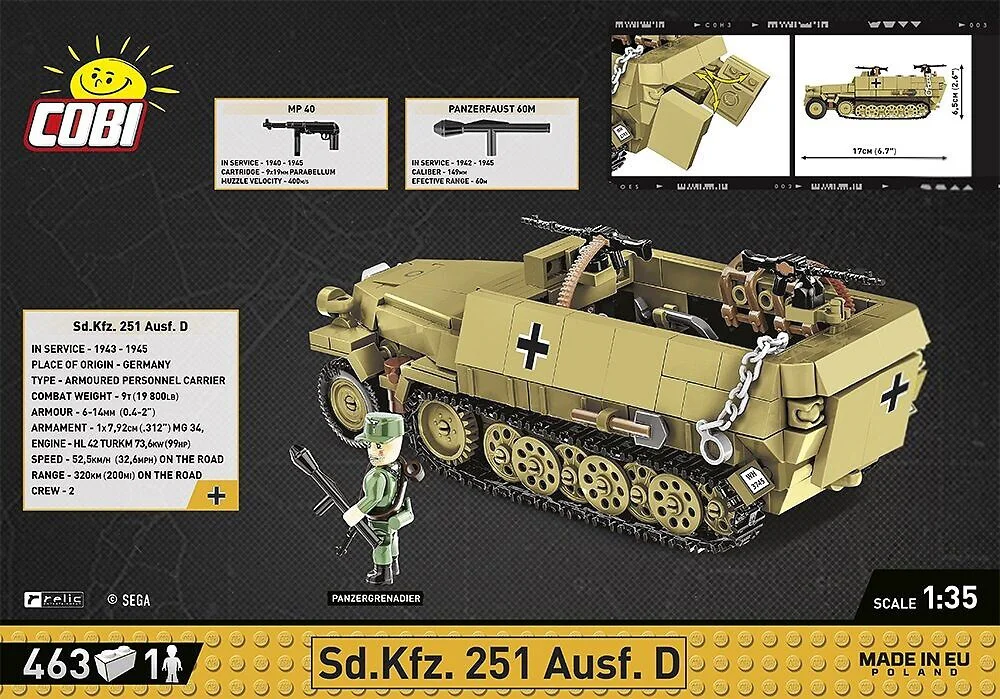 heroes company 3:sd.kfz.251 COBI 3049 image 4
