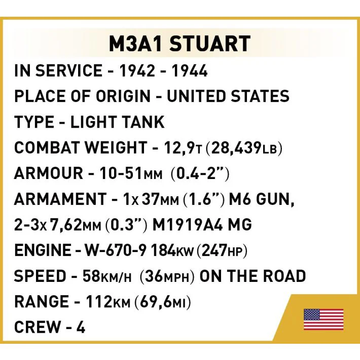 HEROES COMPANY 3:M3A1 STUART COBI 3048 image 7