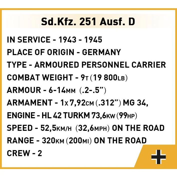 heroes company 3:sd.kfz.251 COBI 3049 image 6