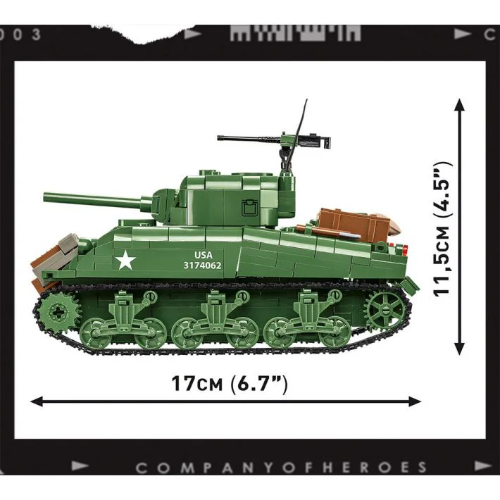 HEROES COMPANY 3: SHERMAN M4A1 COBI 3044 image 12