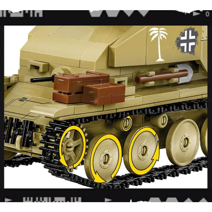 Heroes Company 3: German Weasel Marder III Sd. Kfz.139 Tank Slash Vehicle COBI 3050 image 7