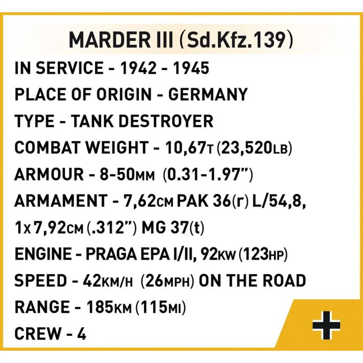 Heroes Company 3: German Weasel Marder III Sd. Kfz.139 Tank Slash Vehicle COBI 3050 image 10