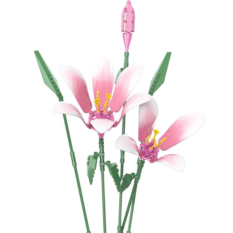 Plant log: lilies, sugar 佳奇积木 JAKI JK26102