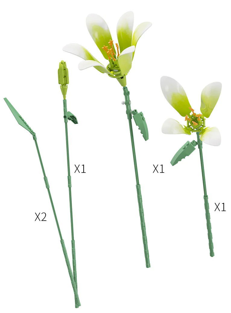 Plant log: lilies Light Spring 佳奇积木 JAKI JK26101 image 2