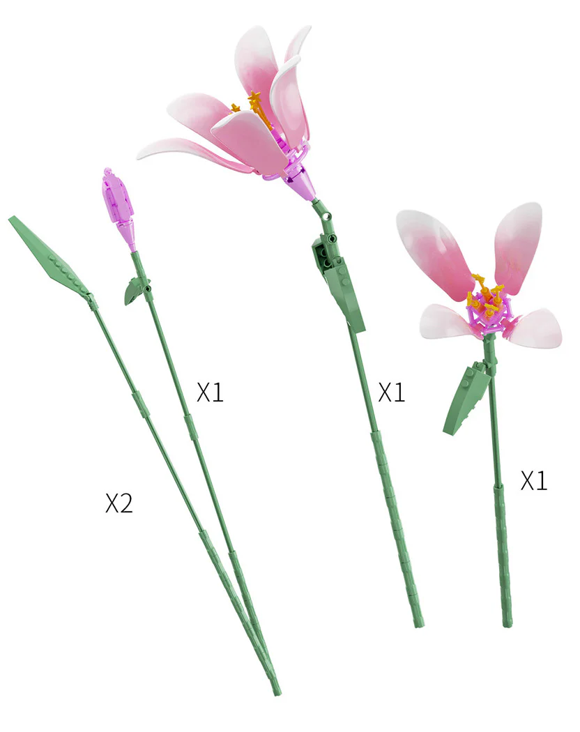 Plant log: lilies, sugar 佳奇积木 JAKI JK26102 image 2