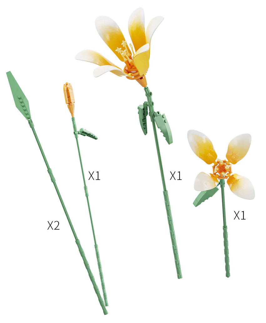 Plant log: lilies neon 佳奇积木 JAKI JK26103 image 2