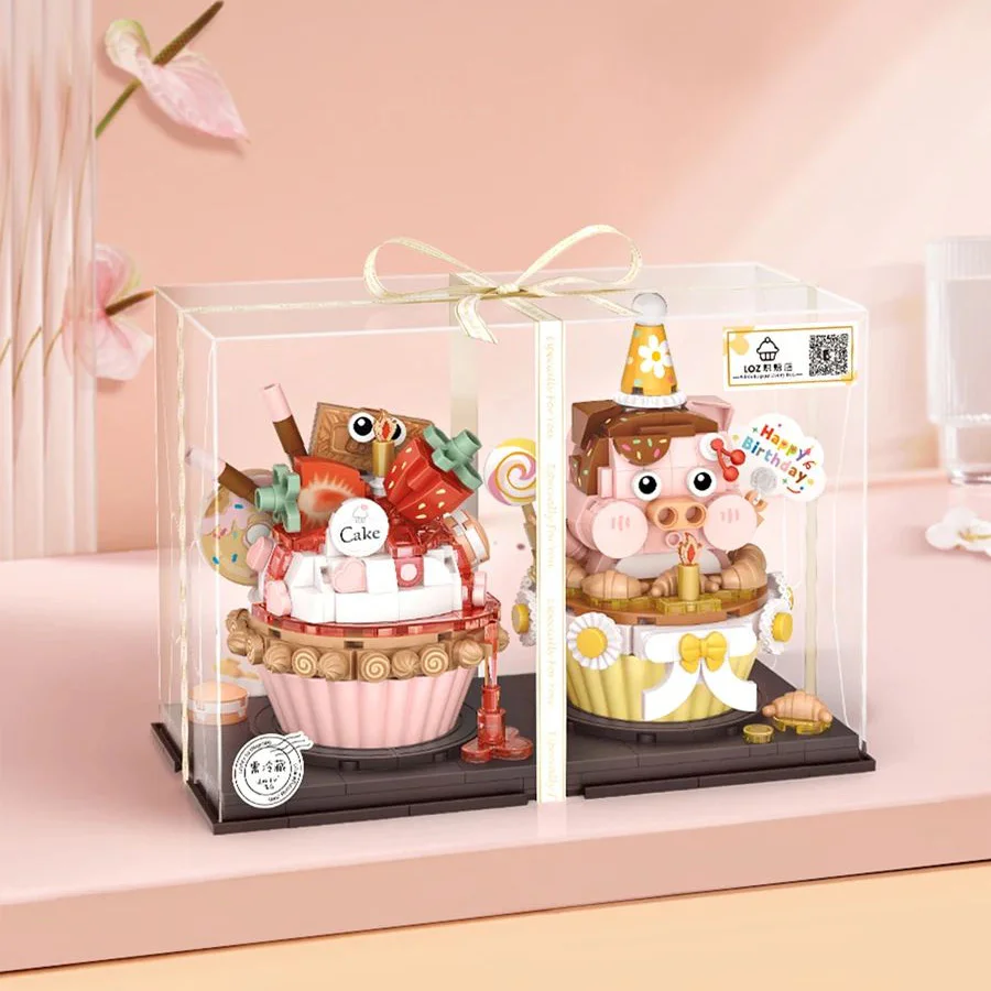 Cupcakes: Strawberry piglets 俐智LOZ 1756