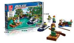 Urban police: water police speedboats