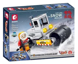 Snow rescue: heavy hydraulic recovery vehicle 8 combinations Single-steal wheeled, snow resource transporter, container front crane, multi-purpose snow shovel, snow belt, stretching arm rescue, tow-link barrier, hydraulic high-speed trap