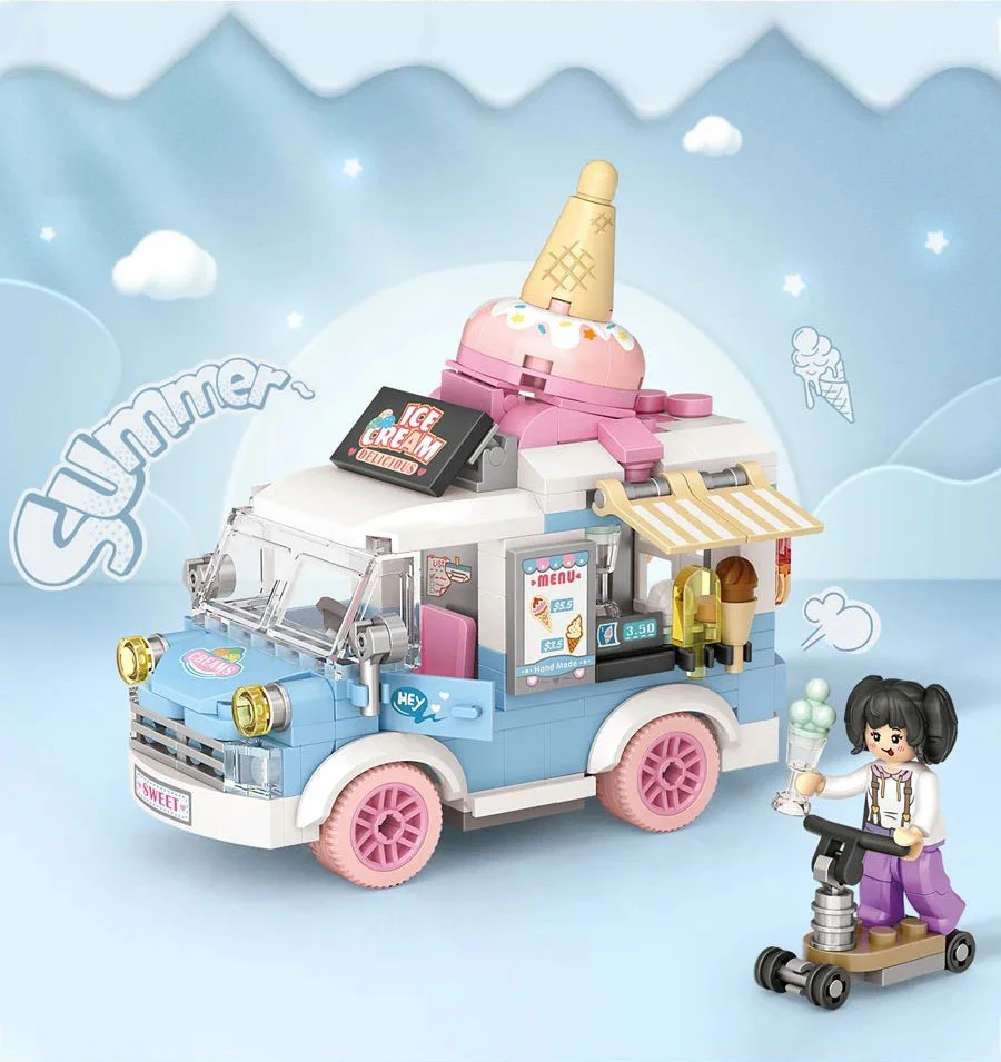 Q MOOT: ICE CREAM TRUCK 俐智LOZ 4207 image 2