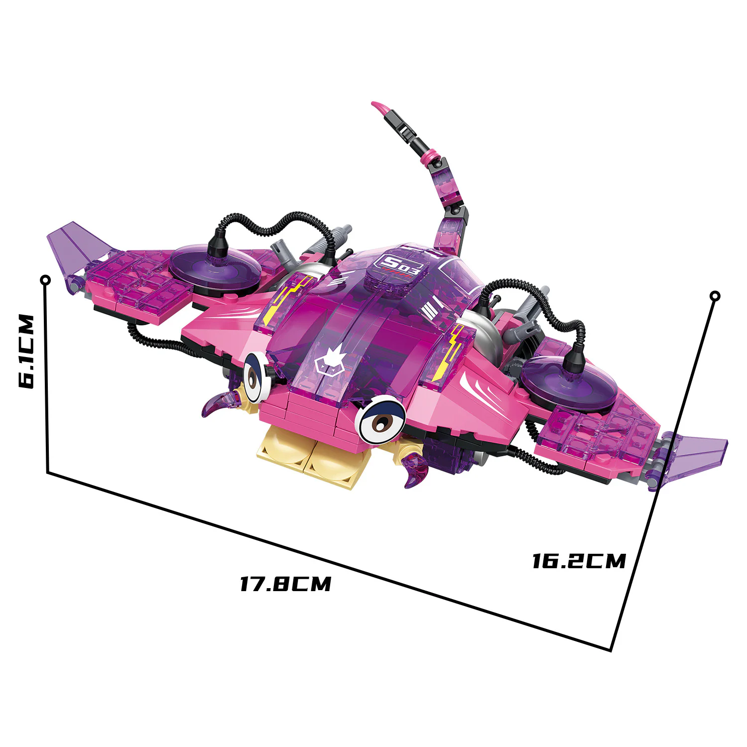 Nightlight, deep sea four, sharks, crabs, demonfish, squid 哲高 ZHEGAO 662001 image 7
