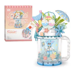 Ice cream-flowing sandglass: Sea salt mint cup