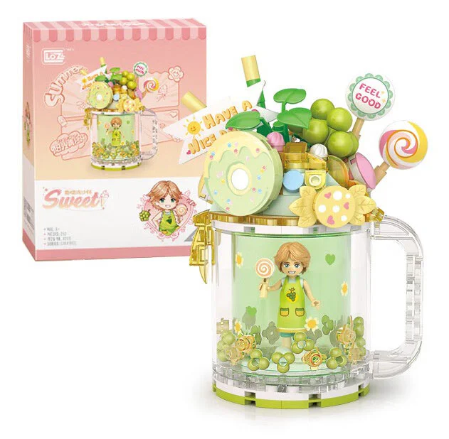 Ice cream-flowing sandglass: Sunshine cup 俐智LOZ 4205