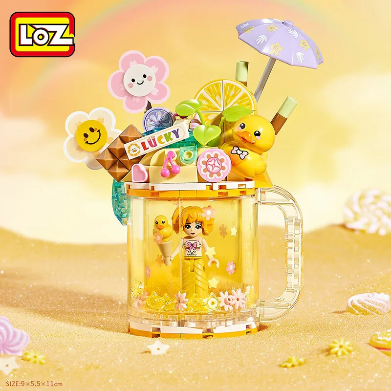 Ice cream-flowing sandglasses: sour lemon 俐智LOZ 4204 image 2