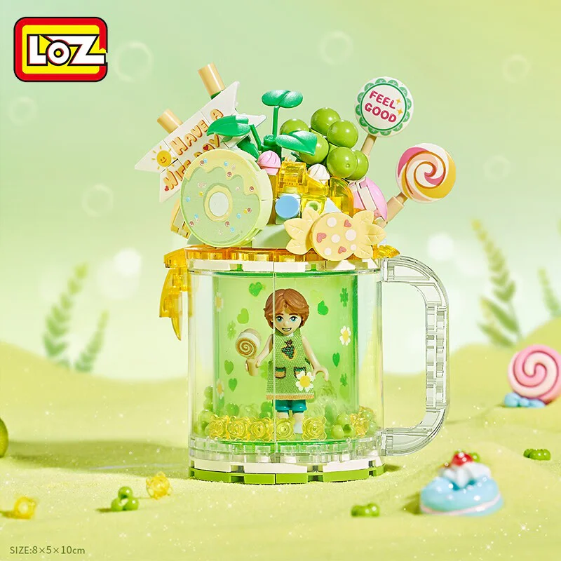 Ice cream-flowing sandglass: Sunshine cup 俐智LOZ 4205 image 2