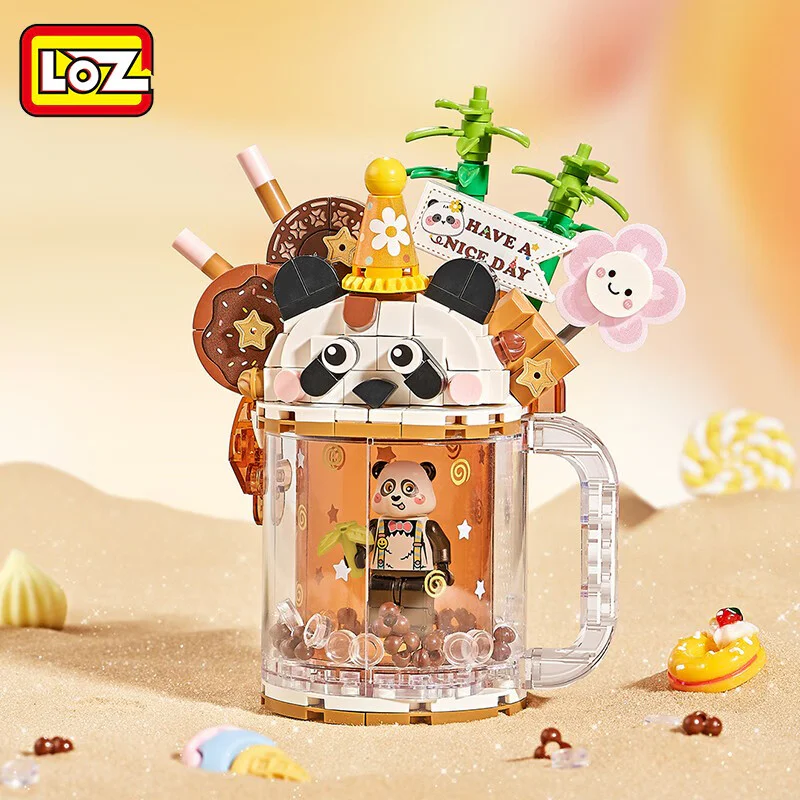 Ice cream-flowing cup: black cocoa cup 俐智LOZ 4206 image 2