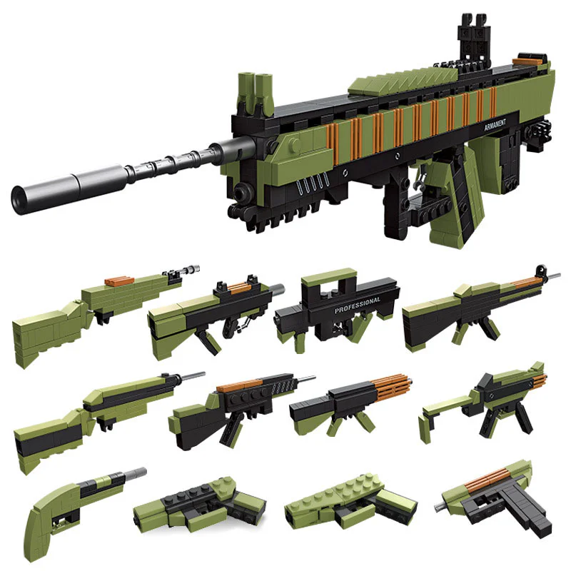 Guns and firearms: 88-type assembly rifles, 12 combinations 杰星 JIESTAR 92409 image 1