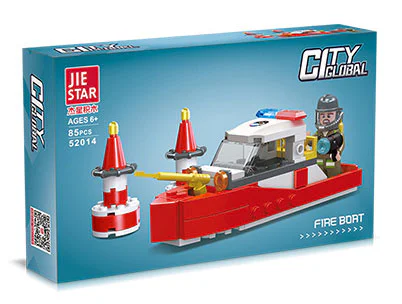 Global City Fire Vehicle: Fire Boat 杰星 JIESTAR 52014 image 1