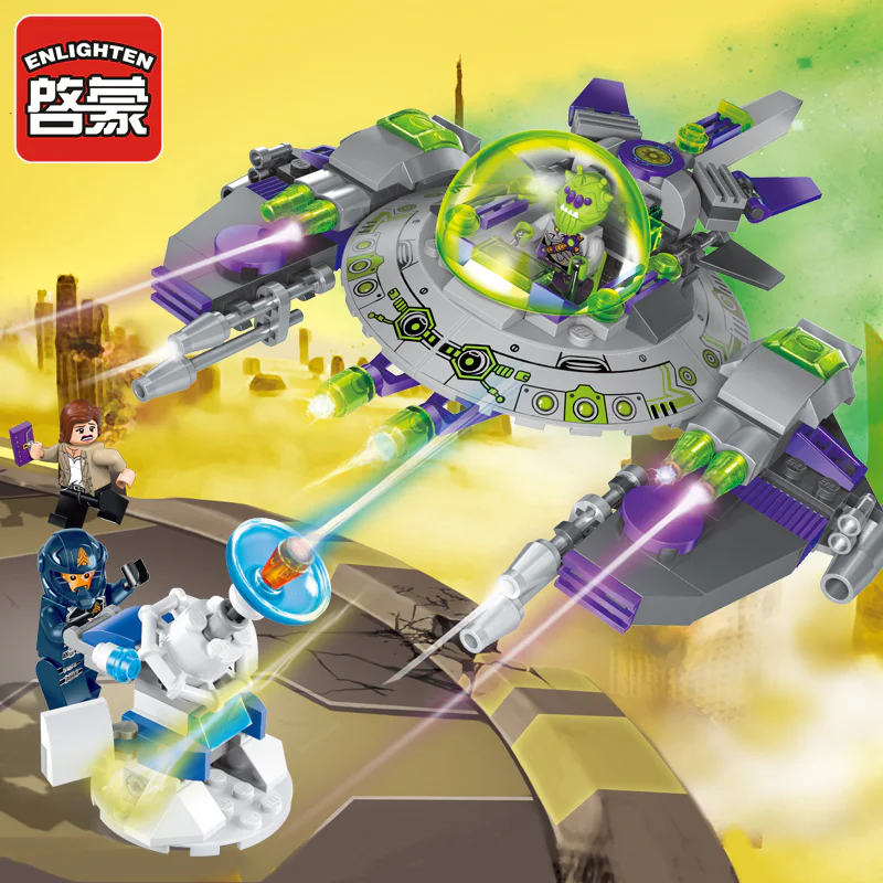 Interstellar Adventure: Resisting alien invasion 启蒙 QMAN/ENLIGHTEN/Keeppley 1608 image 1