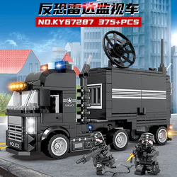 Special police force: counter-terrorism radar surveillance vehicle