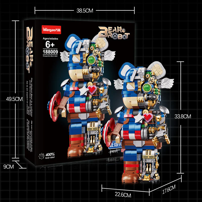 American Captain Machine Bear 400% 万高Wangao 188009 image 1