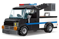 Global cities: police lift and rescue vehicles