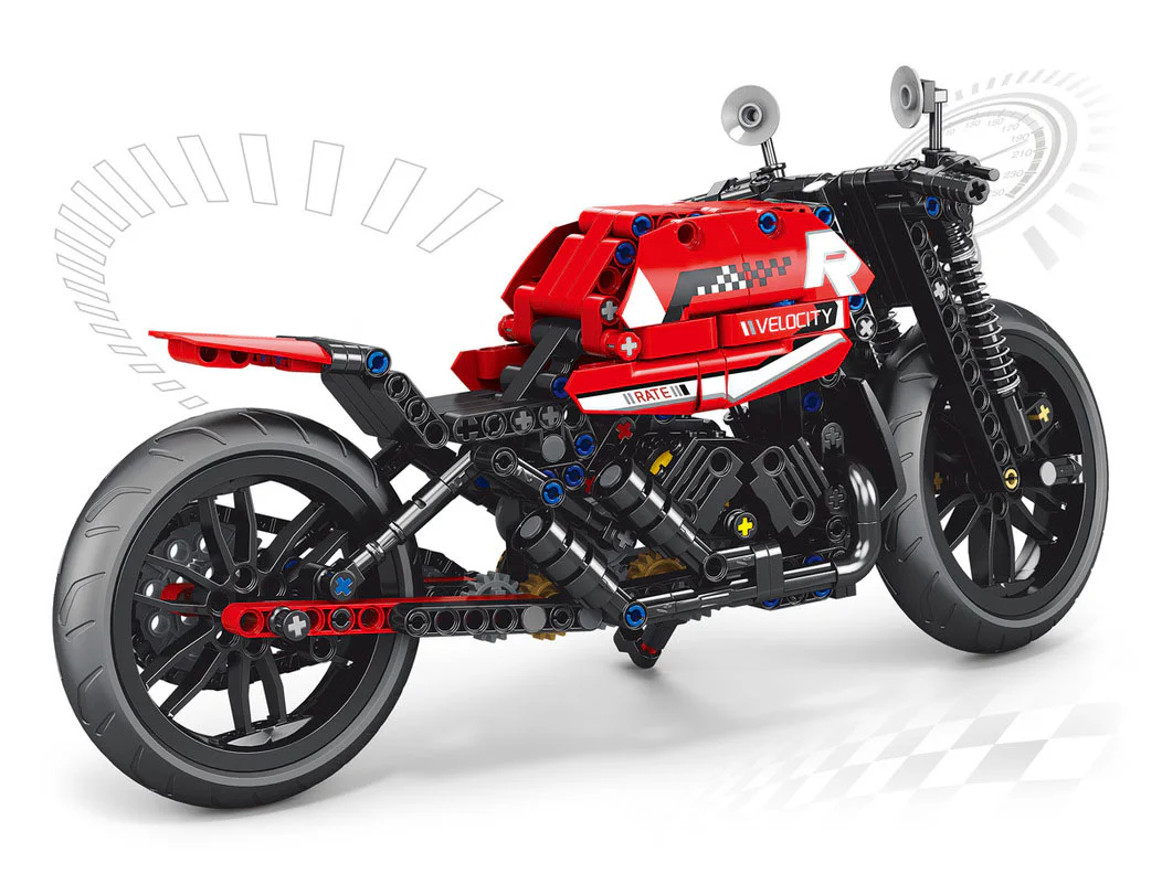 Red technology motorcycle 澳可 AchKo 30017 image 1