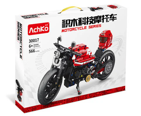 Red technology motorcycle 澳可 AchKo 30017 image 2