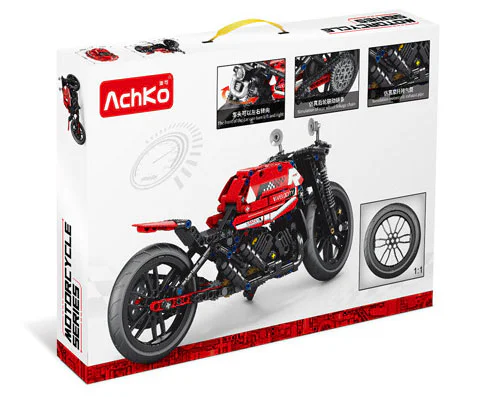 Red technology motorcycle 澳可 AchKo 30017 image 3